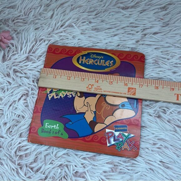 VINTAGE BLOCKBUSTER VIDEO PROMO PLAY PAK Disney HERCULES POPUP PLAYSET BOOK 1997 - Picture 8 of 10